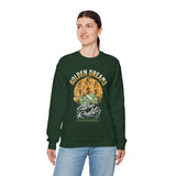 Golden Dreams Silver Reality Money Graphic Unisex Heavy Blend Crewneck Sweatshirt Hustler Motivational Dollar Cash Streetwear