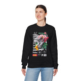 Freedom Snake And Rose Crewneck Comfortable Unisex Sweatshirt Motivational Streetwear Bold Floral Empowerment Design For Resilience And Strength Perfect Gift For Friends Birthdays Cozy Days Casual...