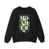Mother Floral Crewneck Sweatshirt Comfortable Unisex Pullover Bold Typography Botanical Graphic Streetwear Gift For Mom Mother’s Day Birthday Cozy Everyday Wear