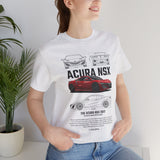 Japanese Hybrid Supercar Inspired Graphic T Shirt Modern NSX Style Performance Car Art Automotive Streetwear Unisex Tee High Speed Racing Lifestyle Shirt for Car Enthusiasts