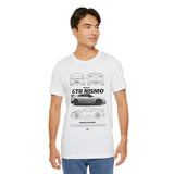 Silver Performance Coupe Artwork Unisex Heavy Cotton Tee High Speed Inspired Streetwear Graphic Shirt For Car Enthusiasts And Urban Lifestyle Fans