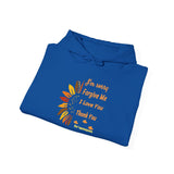 Ho’oponopono Sunflower Unisex Hoodie Heavy Blend Pullover Sweatshirt Healing Affirmation Spiritual Gratitude Mindfulness Positive Energy Streetwear