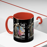 Sculptural Future Statue Art Accent Coffee Mug 11oz 15oz Greek Goddess Cosmic Abstract Splash Bold Artistic Streetwear Ceramic Cup