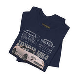 Toyota MK4 Blueprint Tee – Supra MK4 Sports Car MK4 Japanese Performance Coupe Inspired Graphic T Shirt JDM Street Racing Culture Automotive Icon Art Unisex Tee