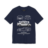Toyota Supra Blueprint MK4 Japanese Sports Coupe Inspired Graphic T Shirt JDM Performance Streetwear Racing Culture Automotive Art Unisex Tee