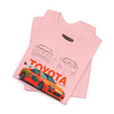 Legendary Orange Street Racer Blueprint Tee Unisex Heavy Cotton Retro Tuner Car Art Graphic Shirt for Enthusiasts