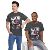 Aliens Exist UFO Graphic Unisex Heavy Cotton Tee Sci Fi Streetwear T Shirt Extraterrestrial Space Alien Design