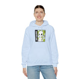 Unisex Not Alone Alien Hoodie UFO Graphic Pullover Sweatshirt Cartoon Extraterrestrial Sci Fi Space Themed Conspiracy Inspired Paranormal Streetwear