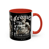 Cronus The Dark Sovereign Accent Coffee Mug 11oz 15oz Greek Mythology Statue Graphic Gothic Streetwear Bold Artistic Ceramic Cup