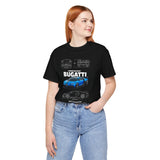 Blue Hypercar Artwork Unisex Heavy Cotton Tee High Speed Performance Inspired Streetwear Graphic Shirt For Car Enthusiasts And Automotive Art Collectors