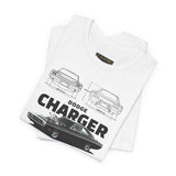 Legendary Retro Muscle Coupe Blueprint Unisex Heavy Cotton Tee Powerful Vintage Streetwear Art Shirt for Car Lovers & Collectors