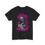 Masters Of Power Realm Unisex Heavy Cotton Tee Cosmic Skull Energy Design Fierce Warrior Spirit Streetwear For Dark Fantasy Lovers And Fearless Achievers