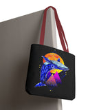 Ballena Cosmic Whale Art Eco Tote Bag Vibrant Geometric Ocean Design Durable Canvas Reusable Shopping Bag Premium Artistic Streetwear Accessory Perfect Gift for Nature Lovers Dreamers and Creative Thinkers