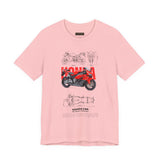Honda CBR Superbike Blueprint Racing Motorcycle Graphic Tee Sport Bike Track Design T Shirt For Riders Speed Lovers Motorsport Streetwear Gift