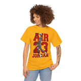 Air Jordan Sky Legend Unisex Heavy Cotton Tee Bold Athletic Streetwear Design Inspirational Basketball Dunk Artwork Motivational Sports Graphic Tee For Dreamers And Hustlers