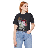 Blessed Praying Hands Floral Christian Graphic Unisex Jersey Short Sleeve Tee Faith Inspired Religious Streetwear Bold Motivational T Shirt