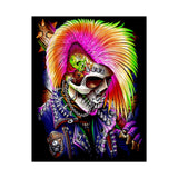 Calavera Punk Skull Matte Vertical Poster Vibrant Neon Gothic Wall Art Punk Rock Decor For Tattoo Studios Music Lovers Halloween Festival Rooms And Alternative Art Collectors