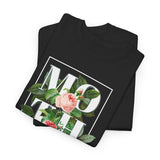 Mother Floral Design Unisex Heavy Cotton Tee Comfortable T Shirt Botanical Typography Graphic Streetwear Gift For Mom Mother’s Day Birthday Casual Everyday Wear