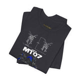 MT07 Inspired Hypernaked Motorcycle Art Unisex Heavy Cotton Tee Bold Rider Streetwear Graphic Apparel