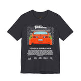 Legendary Orange Street Machine Rear View Unisex Heavy Cotton Tee Powerful JDM Inspired Car Art Graphic Shirt for Collectors and Gearheads