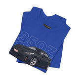 Black Widebody JDM Street Warrior Coupe Graphic Unisex Heavy Cotton Tee Retro Tuner Car Shirt