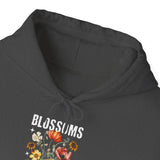 Blossoms Floral Graphic Hoodie Comfortable Unisex Sweatshirt Timeless Charm Streetwear Nature Inspired Empowerment Design Perfect Gift for Garden Lovers Friends Birthdays Cozy Days Casual Wear
