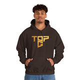 Top G Andrew Tate Graphic Hoodie Black Unisex Streetwear Motivational Hustle Pullover Sweatshirt Gold Typography Design
