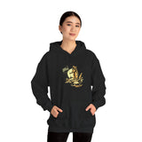 Lunar Legacy Astronaut Art Unisex Heavy Blend Hooded Sweatshirt Bold Space Exploration Graphic Streetwear Hoodie Premium Cosmic Design Soft Fleece Warm Comfortable Everyday Wear Perfect Gift for Sci Fi Lovers and Visionary Dreamers