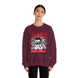 Happiness Is Not About Money Graphic Unisex Heavy Blend Crewneck Sweatshirt Bold Motivational Streetwear Pullover