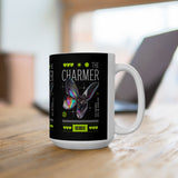 The Charmer Ceramic Mug Futuristic Butterfly Neon Cyber Aesthetic Graphic Coffee Tea Cup Artistic Streetwear Inspired Gift
