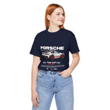 Porsche High-Performance Track Machine Blueprint Design Unisex Heavy Cotton Tee Powerful Street Racing Inspired Graphic Shirt