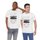Bugatti Veyron Inspired Illustrated Hypercar Graphic T Shirt Ultimate Luxury Performance Supercar Automotive Streetwear Elite Speed Lifestyle Gift For Exotic Car Enthusiasts