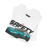 Formula One Safety Car Inspired Motorsport Graphic Unisex Tee High Performance Racing Streetwear Track Day Apparel Pace Car Design For Racing Fans Speed Culture Enthusiasts