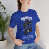 Harley Davidson Fat Bob Inspired Cruiser Motorcycle Graphic Unisex Heavy Cotton Tee Premium Biker Streetwear T Shirt for Riders Enthusiasts Everyday Wear
