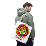 Kathakali Tote Bag Kerala Traditional Dance Art Canvas Bag Indian Culture Onam Festival Malayalam Heritage Ethnic Graphic Reusable Shopping Bag