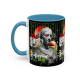 Wicked Supreme Accent Coffee Mug 11oz 15oz Statue Art Graphic Cup Supreme Inspired Streetwear Bust Design Bold Daily Motivation Ceramic Gift Drinkware