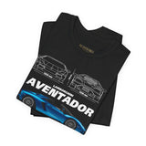Blue Supercar Roadster Inspired Side Profile Art Unisex Tee Luxury Performance Streetwear Graphic Shirt
