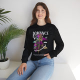 Unisex Heavy Blend Crewneck Sweatshirt Romance Rose Graphic Pullover Black Gothic Aesthetic Love Inspired Streetwear Fashion Artistic Outfit