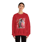 Sculptural Future Statue Art Graphic Unisex Heavy Blend Crewneck Sweatshirt Cosmic Greek Goddess Abstract Streetwear Pullover