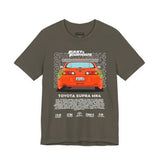 Legendary Orange Street Machine Rear View Unisex Heavy Cotton Tee Powerful JDM Inspired Car Art Graphic Shirt for Collectors and Gearheads