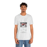 CX 250R Motocross Blueprint Graphic Tee Dirt Bike Racing Motorcycle T Shirt For Riders Off Road Enthusiasts Streetwear Gift For Bikers Motorsport Fans