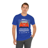 Legendary Orange Street Machine Rear View Unisex Heavy Cotton Tee Powerful JDM Inspired Car Art Graphic Shirt for Collectors and Gearheads