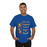 Ho’oponopono Sunflower Unisex T Shirt Healing Affirmation Tee Spiritual Gratitude Mindfulness Inspired Positive Energy Heavy Cotton Graphic Top