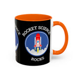Rocket Science Rocks Accent Coffee Mug 11oz 15oz Space Lover Science Gift Black White Two Tone Ceramic Cup
