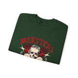 Monsters Skull Guardians Gothic Horror Unisex Heavy Blend Crewneck Sweatshirt Dark Graphic Halloween Streetwear Bold Vintage Skull Pullover