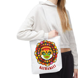 Kathakali Tote Bag Kerala Traditional Dance Art Canvas Bag Indian Culture Onam Festival Malayalam Heritage Ethnic Graphic Reusable Shopping Bag