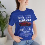 Japanese Hybrid Supercar Inspired Graphic T Shirt Modern NSX Style Performance Car Art Automotive Streetwear Unisex Tee High Speed Racing Lifestyle Shirt for Car Enthusiasts