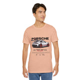 High-Performance Track Machine Blueprint Design Unisex Heavy Cotton Tee Powerful Street Racing Inspired Graphic Shirt