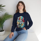 Skeleton Hustler Unisex Sweatshirt Bold Streetwear Graphic For Fearless Dreamers, Hustlers, And Alpha Creators