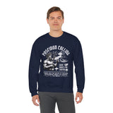 Poseidon Calling Greek God Ocean Waves Graphic Unisex Heavy Blend Crewneck Sweatshirt Surf Streetwear Coastal Vibes